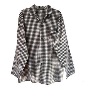 M&S Man Plaid Pajama Top